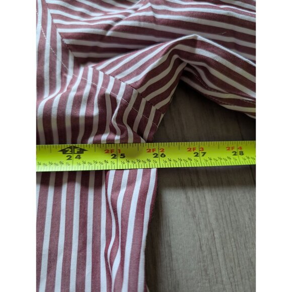 L.L.Bean Mens Wrinkle-Resistant Striped Button-Up Shirt Size 18 1/2 34-35 Cotton - Picture 8 of 8